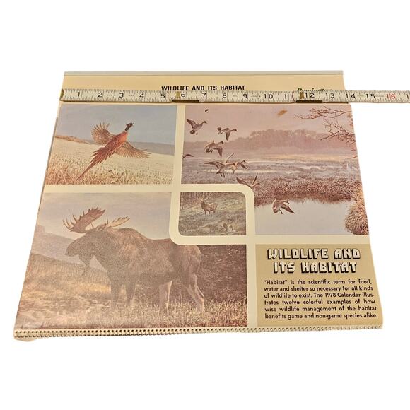 1978 Vintage Remington Dupont Calendar Hunting and Wildlife Memorabilia - Picture 3 of 7